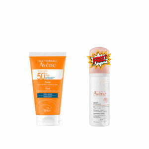 AVENE FLUIDE SPF50+ PSNM 50ML+MOUSSE NETTOYANTE 50ML OFFERT