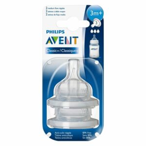 AVENT TETINE CLASSIC ANTI-COLIC 2PIECES 3M+ SCF633/27