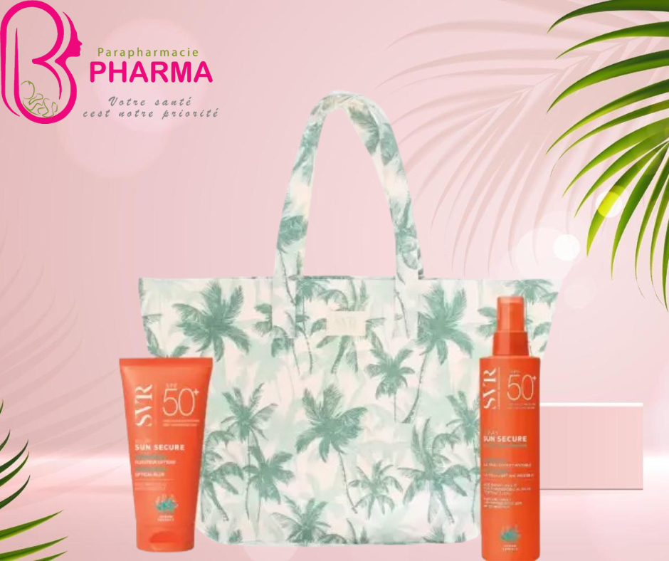SVR SUN SECURE BLUR SPF50+ 50ML+SPRAY HYDRATANT SPF50+ 200ML+SAC (OFFERT)