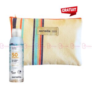 Pack solaire Sensilis avec Body Spray SPF50, Fluide Visage Invisible SPF50+ et sac de plage offert