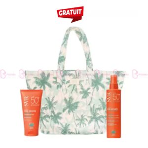 Pack solaire SVR avec Blur SPF50+ 50 ml, Spray Hydratant SPF50+ 200 ml et sac de plage offert