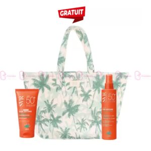 Pack solaire SVR avec Blur teinté SPF50+, Spray hydratant SPF50+ et sac de plage offert