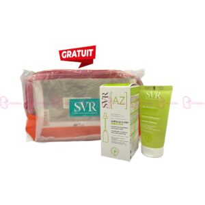 Pack SVR Sebiaclear avec Ampoule AZ 30ml, Gel moussant 55ml et trousse de toilette offerte