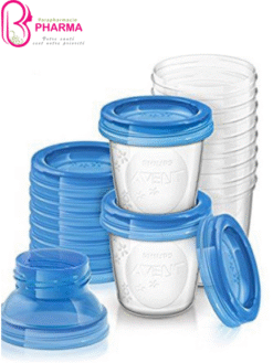 Avent Pots De Conservation Lait Maternel Réutilisables 10X180ML  La pièce est à 13 dinar.
