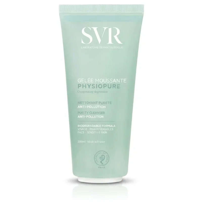 Gelée moussante SVR Physiopure nettoyante visage 200 ml