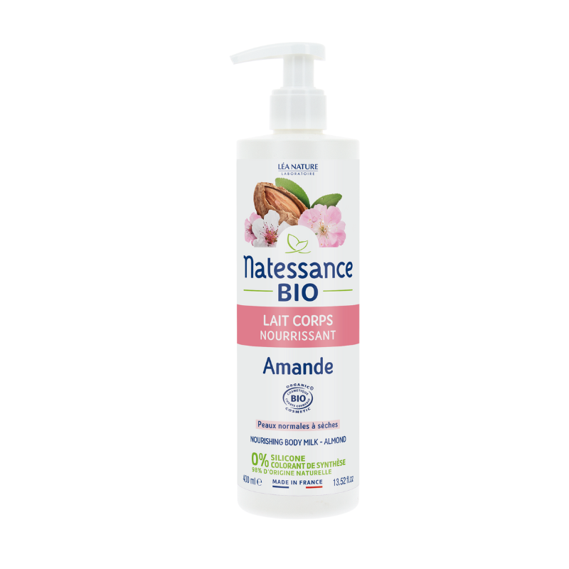 Lait corps Natessance Amande Douce nourrissant pour peau sèche
