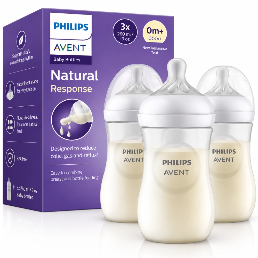 AVENT LOT DE 3 BIBERONS 1M+ SCY 903 03 260ML AVENT LOT DE 3 BIBERONS 1M+ SCY 903/03 260ML