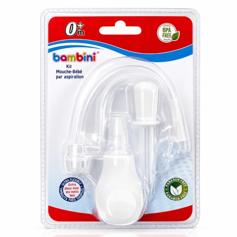 BAMBINI KIT MOUCHE BEBE AVEC ASPIRATEUR NASAL 493