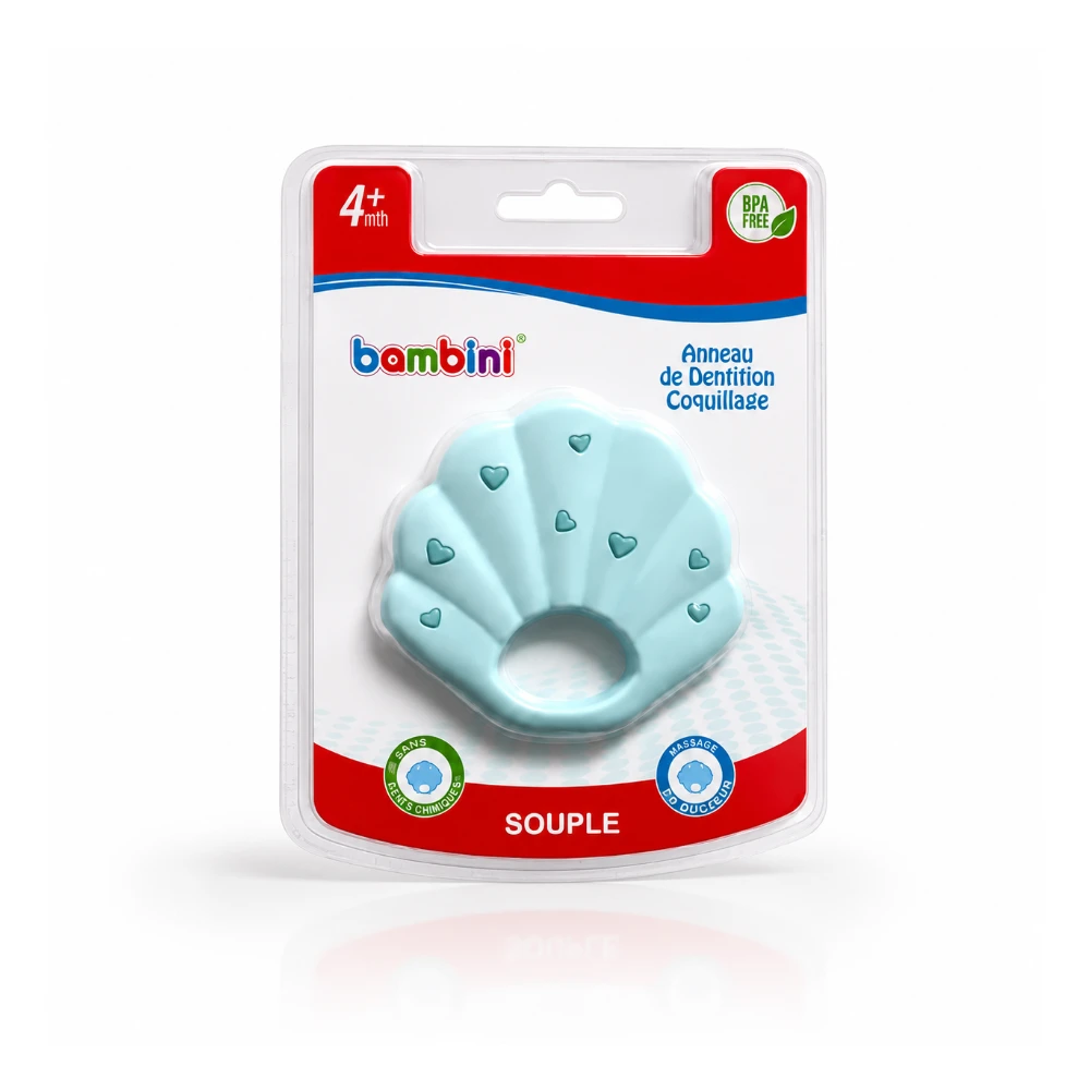 BAMBINI Anneau de Dentition Coquillage BAMBINI Anneau de Dentition Coquillage