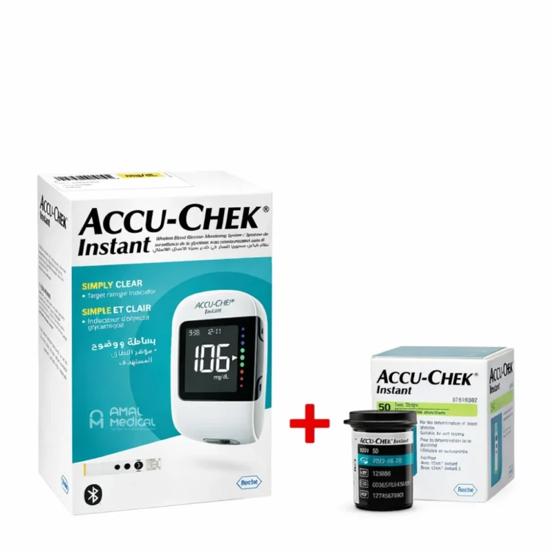 Coffret Accu-Chek Instant avec lecteur de glycémie et 60 bandelettes