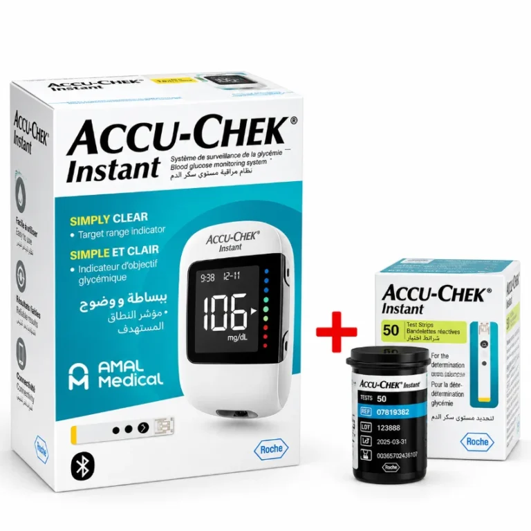 ACCU-CHEK INSTANT B-50 BANDLATTE + 10 BANDLETTE + APPARIEL GRATUIT