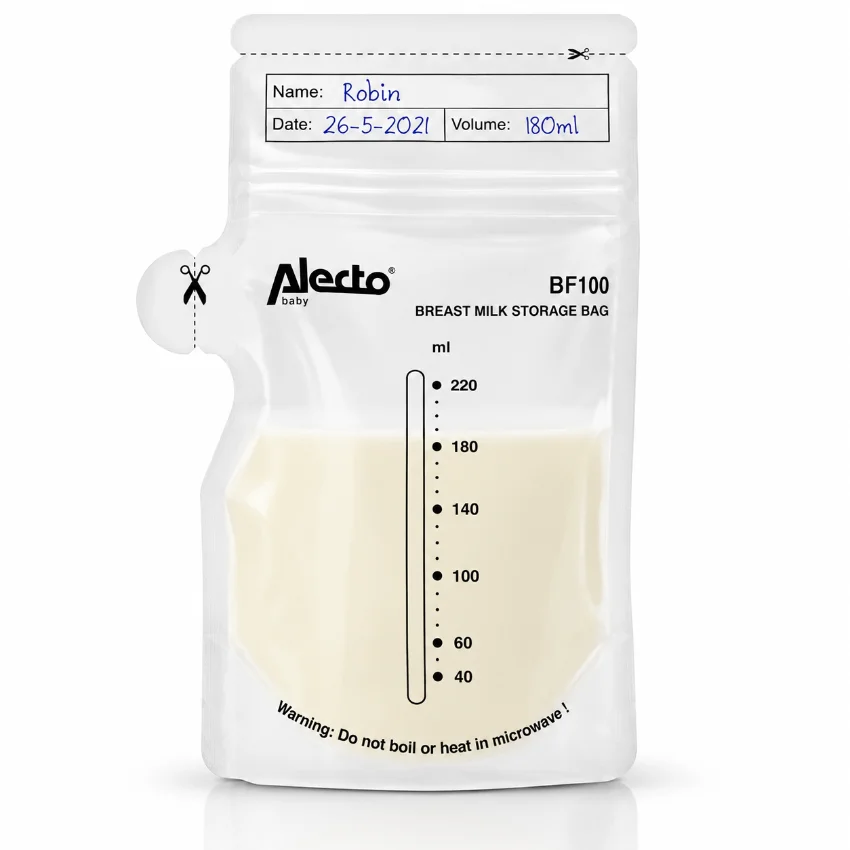 ALECTO SACS LAIT MATERNEL 220ML –15SACHETS Alecto sacs lait maternel