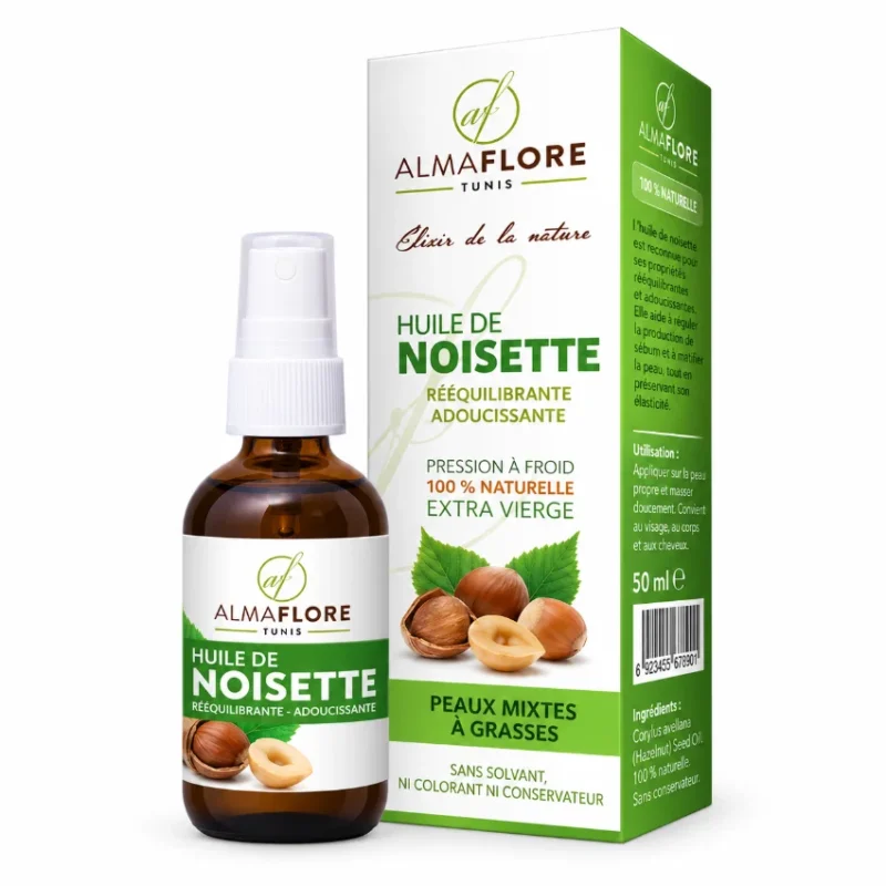 ALMAFLORE HUILE DE NOISETTE BIO,50ML