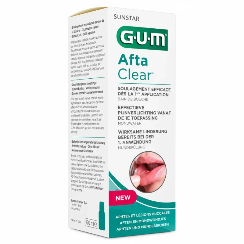 GUM Aftaclear Bain de Bouche, 120 ml