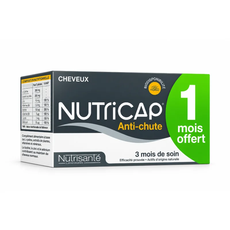 NUTRICAP ANTICHUTE, 180 gélules