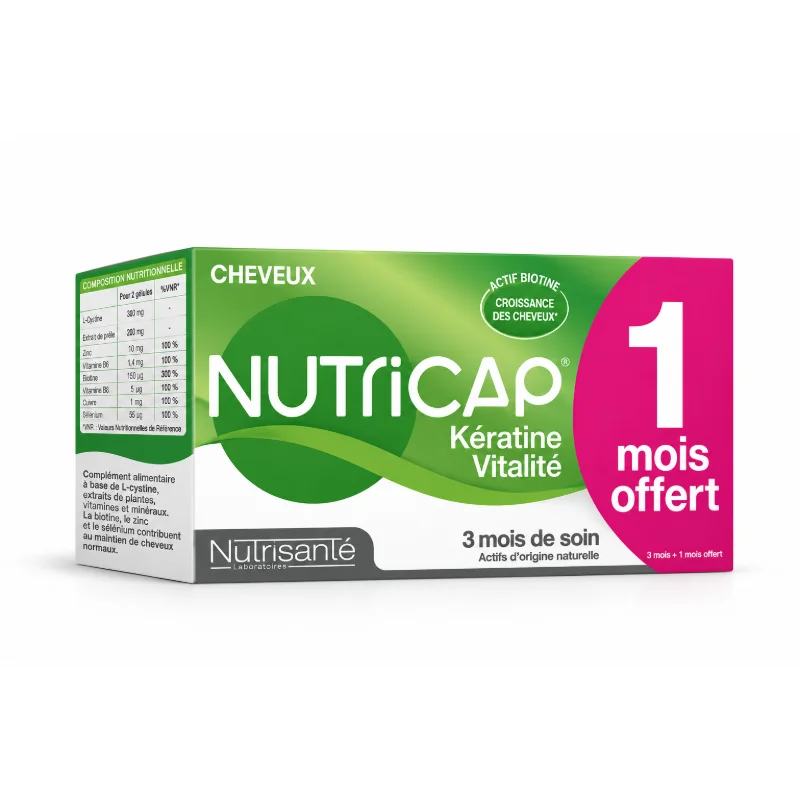 NUTRICAP KERATINE CHEVEUX ET ONGLES, 90 capsules