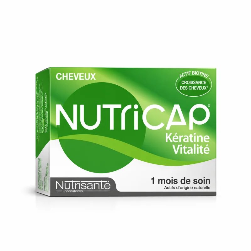 NUTRICAP KERATINE VITALITE CHEVEUX, 30 CAPSULES